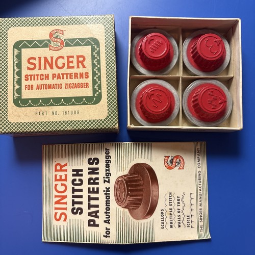 Vintage red singer stitch - red,